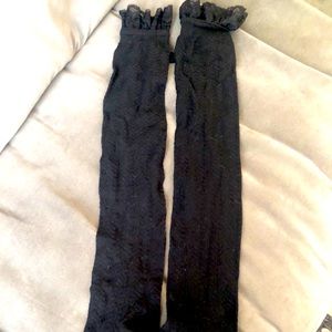 Black Over The Knee Socks